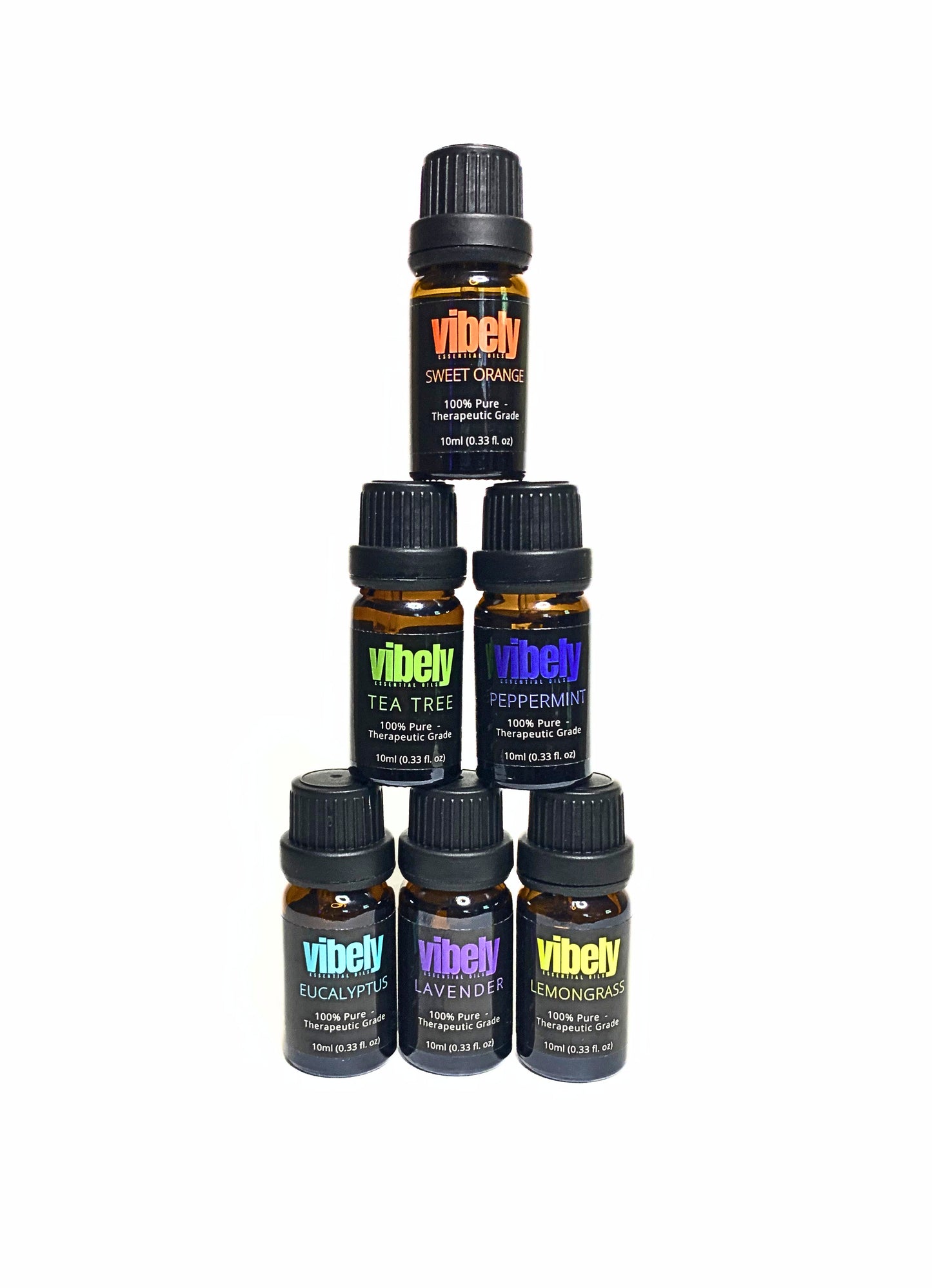 Vibely® 6pc Organic Essential Oil Set